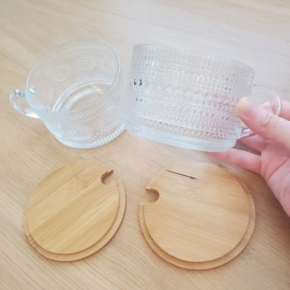 NEW Glass Mug Set